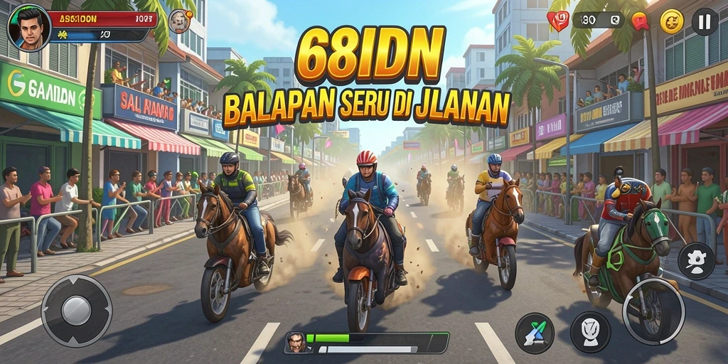 Tampilan menarik dari gameplay balapan 68IDN yang penuh aksi.