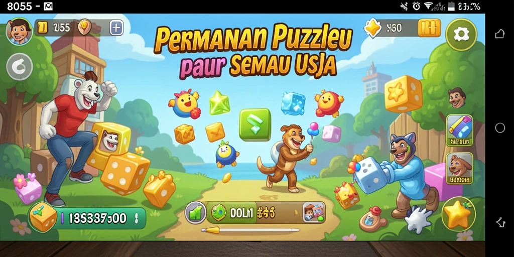 Tampilan gameplay seru dari 8055 yang penuh teka-teki.