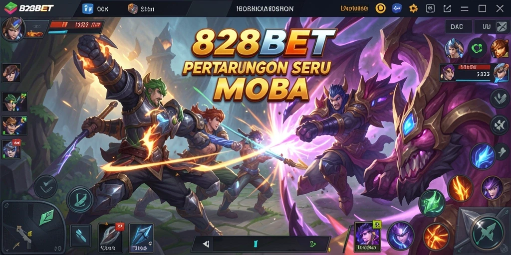 Tampilan gameplay seru penuh strategi dalam 828BET.
