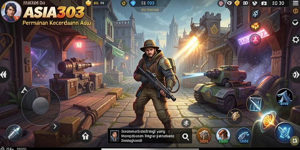 Tampilan gameplay ASIA303 dengan elemen strategi yang menegangkan.