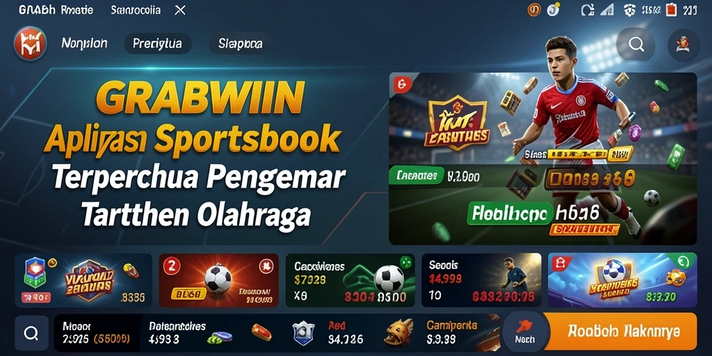 Tampilan menarik dan fungsi taruhan yang mudah di aplikasi GRABWIN.