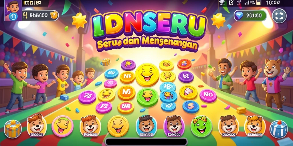 Gameplay menarik dalam aplikasi Bingo IDNSERU dengan interaksi pengguna.