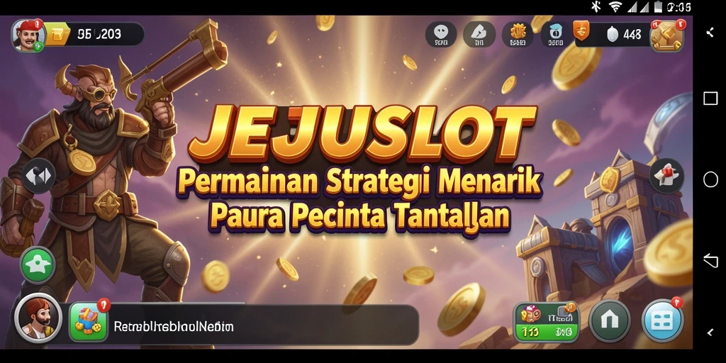 Tampilan gameplay <strong>JEJUSLOT</strong> yang menarik dan menantang.
