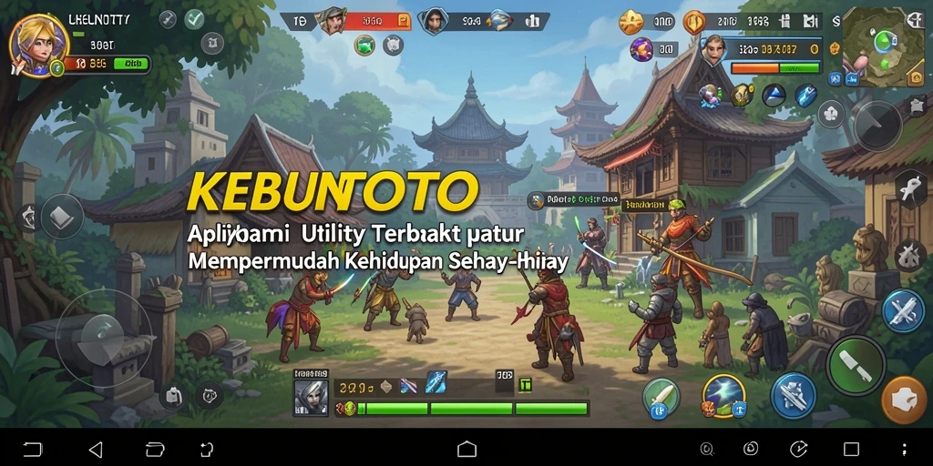 Tampilan antarmuka aplikasi KEBUNTOTO yang sederhana dan efektif.