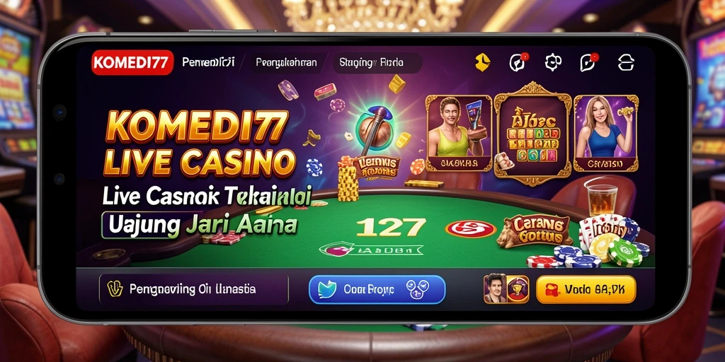 Screenshot permainan Live Casino yang penuh aksi dan interaksi.