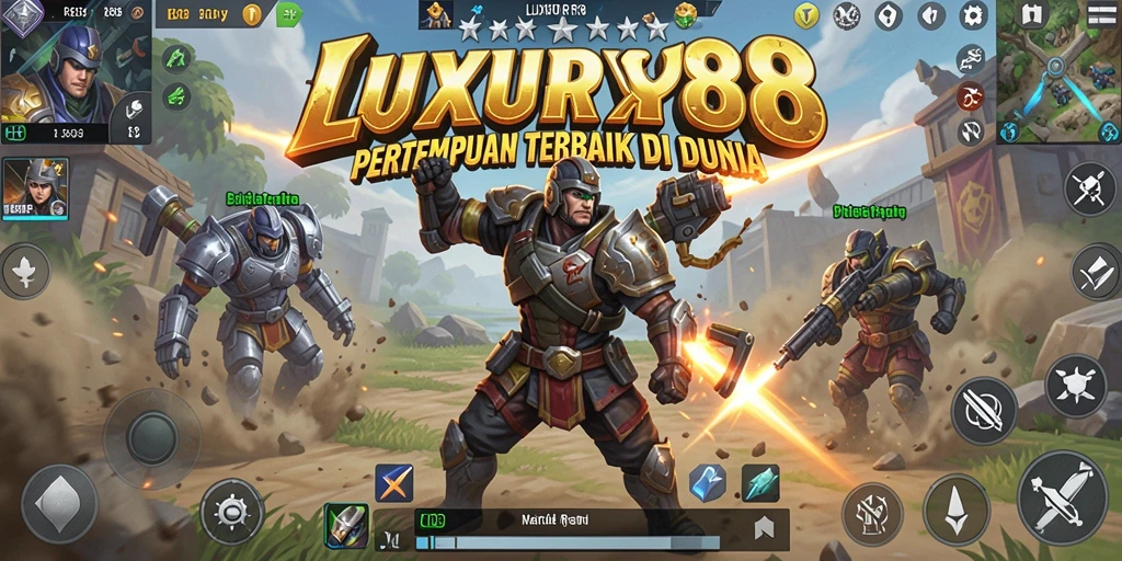 Screenshot gameplay seru dari game Battle Royale LUXURY88.