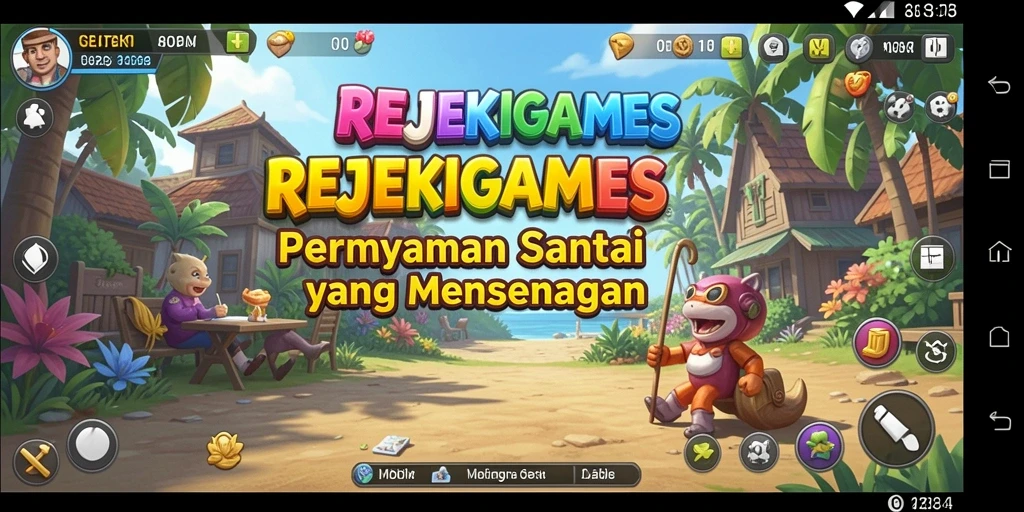 Screenshot gameplay REJEKIGAMES menampilkan aksi seru dalam permainan Casual.