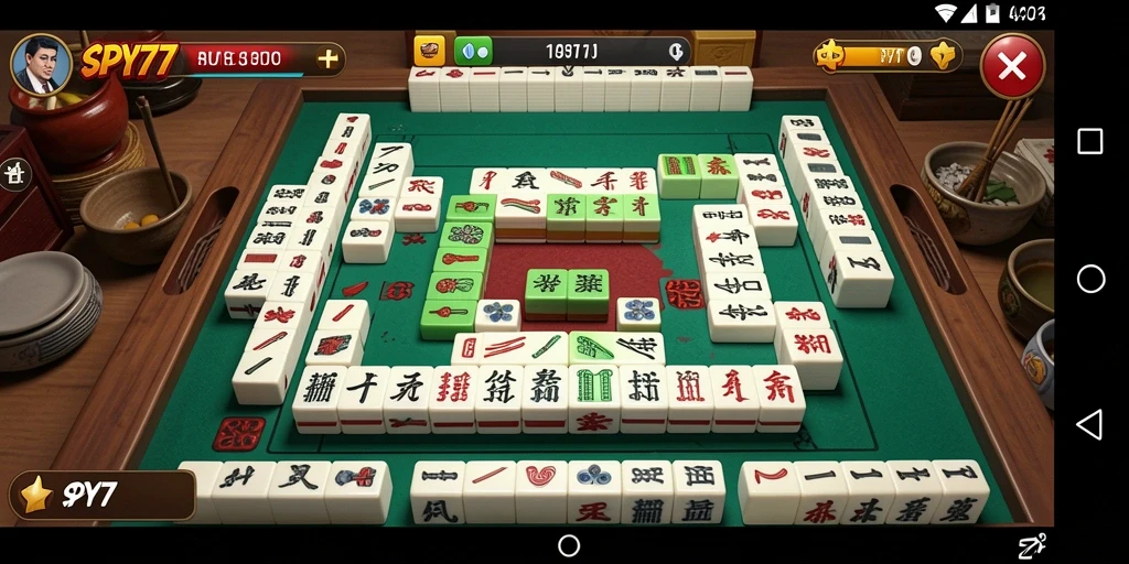 Gameplay seru dari SPY77 dalam permainan Mahjong.