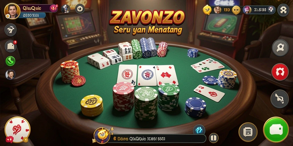 Screenshot gameplay seru dari ZAVONZO saat bermain QiuQiu.